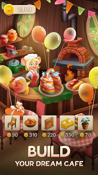 Merge Inn - Cafe Merge Game (Мердж Инн) [МОД: Много денег, Монет и Все открыто] Screenshot 1