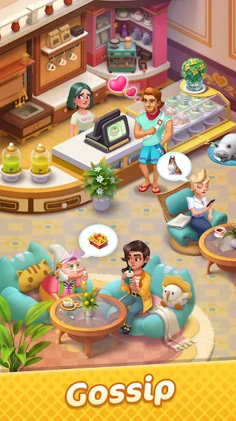 Gossip Harbor®: Merge & Story (Госсип Харбор) [МОД: Деньги, Монеты и Меню MOD] Screenshot 1