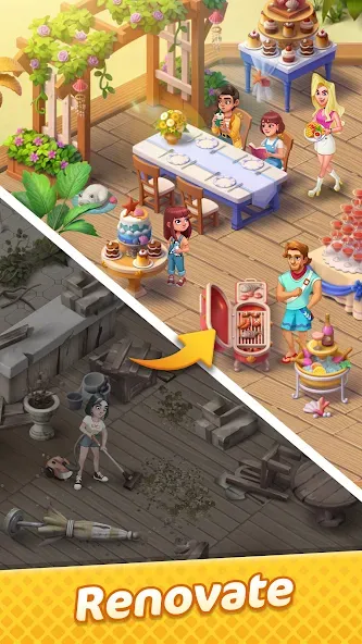 Gossip Harbor®: Merge & Story (Госсип Харбор) [МОД: Деньги, Монеты и Меню MOD] Screenshot 5