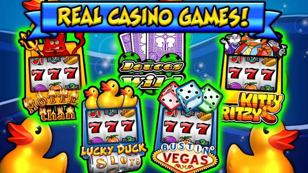 Lucky Duck Slots (Лаки Дак Слотс) [MOD: Бесконечные деньги] - Скриншот 1