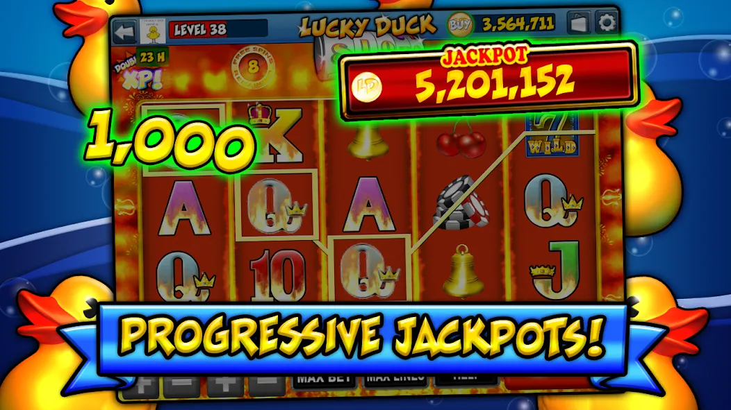 Lucky Duck Slots (Лаки Дак Слотс) [MOD: Бесконечные деньги] - Скриншот 4