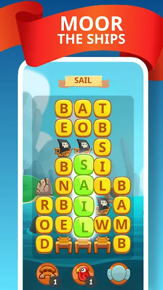 Word Treasure Hunt [МОД: Меню, Бесконечные монеты и Открытые уровни] Screenshot 3