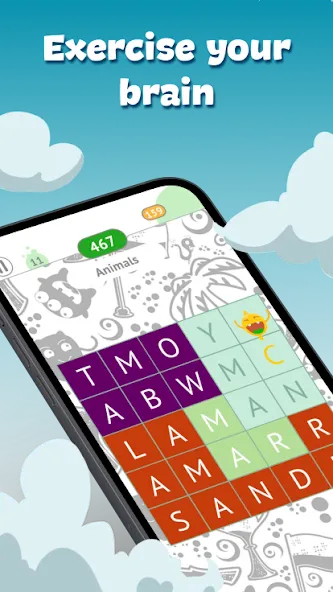 Fill The Words: Themes search [МОД: Много денег, Монет и Все открыто] Screenshot 3