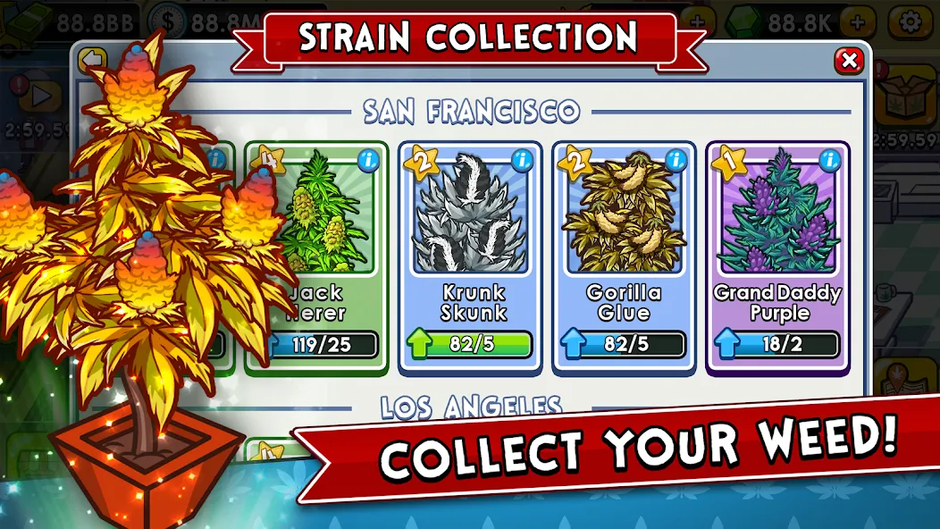 Weed Inc: Idle Tycoon (Уид Инк) [MOD: Бесконечные деньги] - Скриншот 2