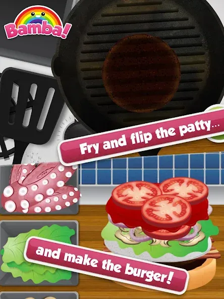 Bamba Burger (Бамба Бургер) [МОД: Много монет, Открытые уровни и Мега MOD] Screenshot 3