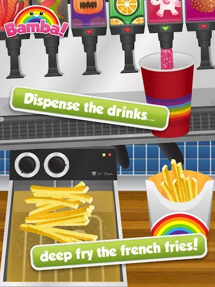 Bamba Burger (Бамба Бургер) [МОД: Много монет, Открытые уровни и Мега MOD] Screenshot 4