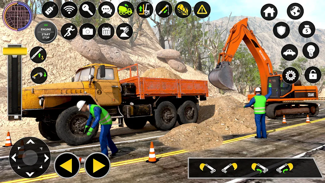 Construction Excavator Game 3D [МОД: Бесконечные деньги, Монеты и Мега MOD] Screenshot 2
