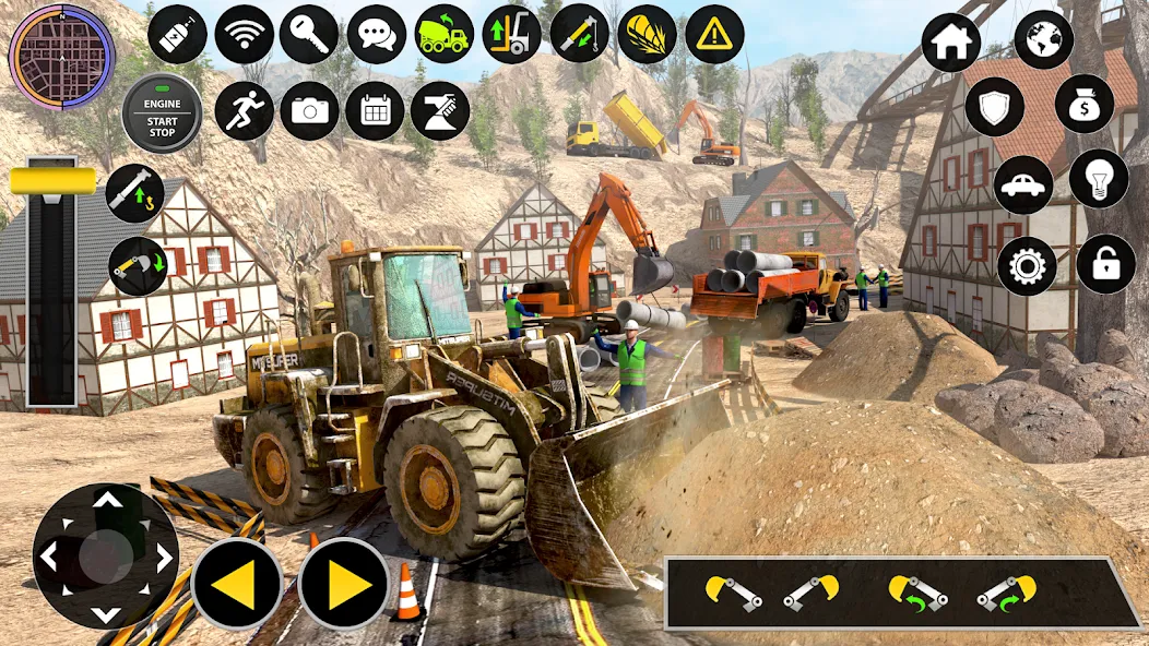 Construction Excavator Game 3D [МОД: Бесконечные деньги, Монеты и Мега MOD] Screenshot 3