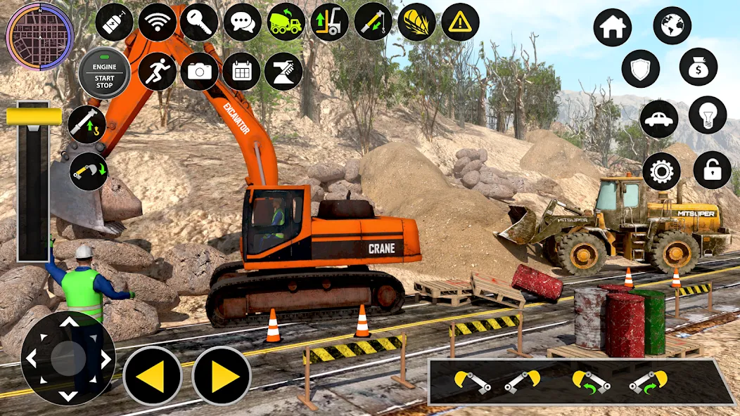Construction Excavator Game 3D [МОД: Бесконечные деньги, Монеты и Мега MOD] Screenshot 4