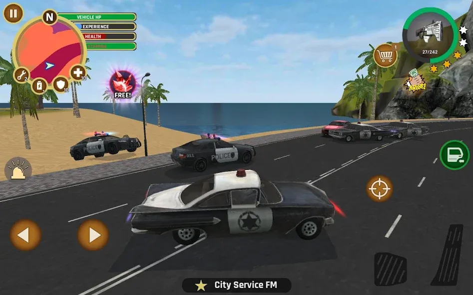 Miami Crime Police (Майами Крайм Полис) [МОД: Деньги, Монеты и Меню MOD] Screenshot 3