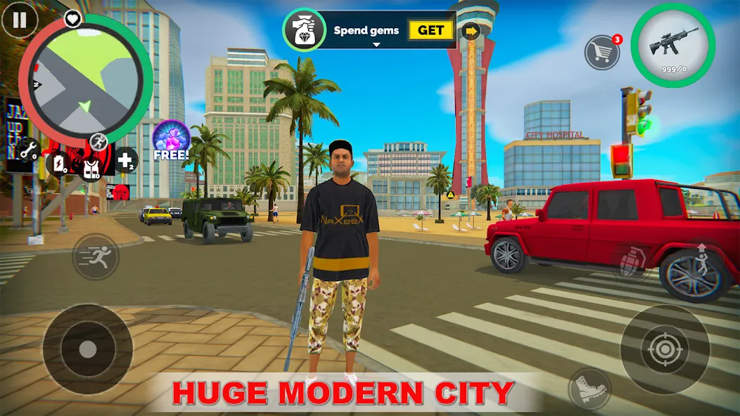 Vegas Crime Simulator (Вегас Криминальный Симулятор) [МОД: Все открыто, Дополнительные деньги и Меню MOD] Screenshot 1