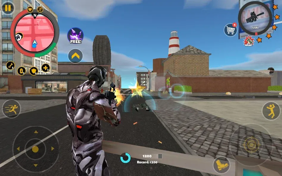 Rope Hero 3 (Роуп Хиро 3) [МОД: Меню, Бесконечные монеты и Открытые уровни] Screenshot 3