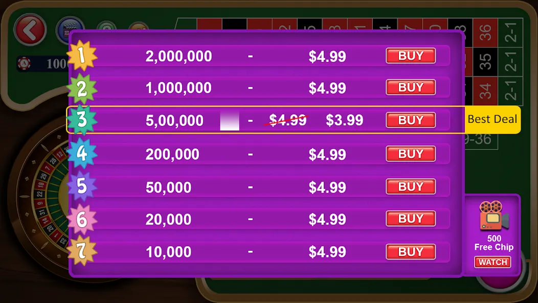 Roulette Casino Royale (Рулетка Казино Рояль) [МОД: Бесконечные деньги, Монеты и Мега MOD] Screenshot 5