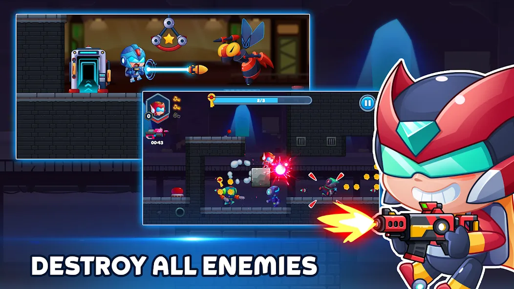 Metal Gun - Cyber Soldier (Метал Ган) [МОД: Деньги, Монеты и Меню MOD] Screenshot 1