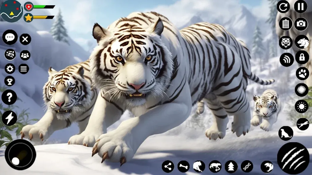 Arctic White Tiger Family Sim [MOD: Premium/Unlocked] - Скриншот 1