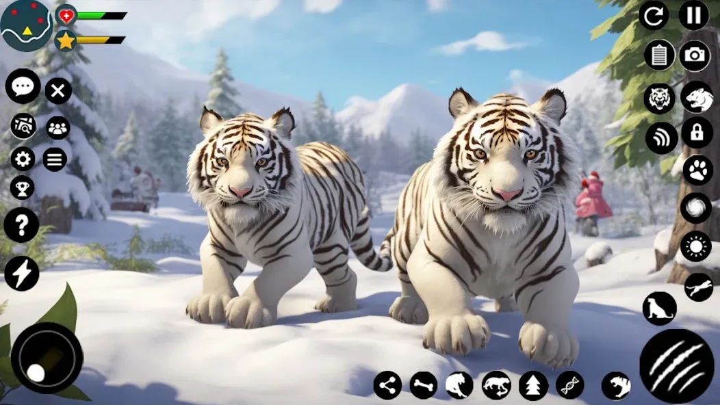 Arctic White Tiger Family Sim [MOD: Premium/Unlocked] - Скриншот 2