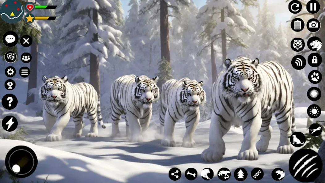 Arctic White Tiger Family Sim [MOD: Premium/Unlocked] - Скриншот 4