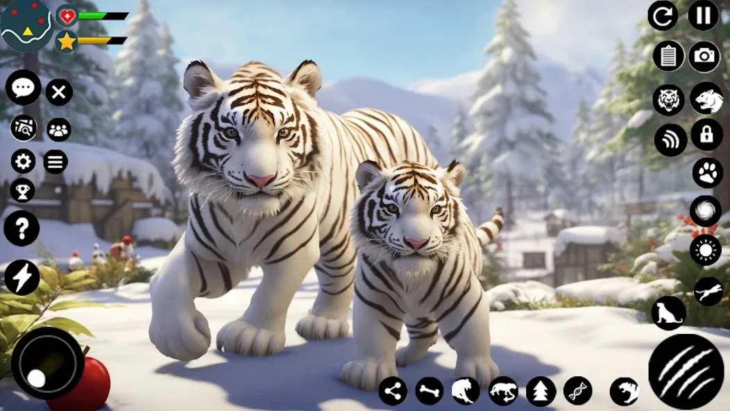 Arctic White Tiger Family Sim [MOD: Premium/Unlocked] - Скриншот 5