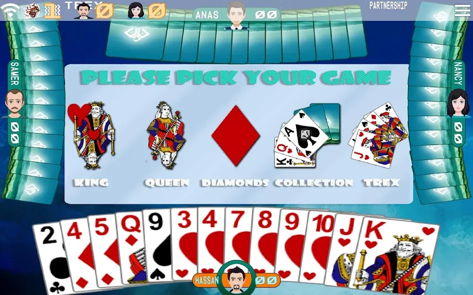 Golden Card Games Tarneeb Trix (Голден Кард Геймс Тарниб Трикс) [МОД: Бесконечные деньги, Монеты и Мега MOD] Screenshot 3