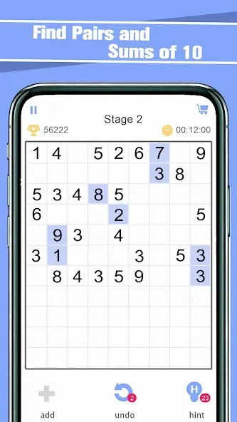 Match Ten - Relax Number Game (Матч Тен) [МОД: Много монет, Открытые уровни и Мега MOD] Screenshot 1