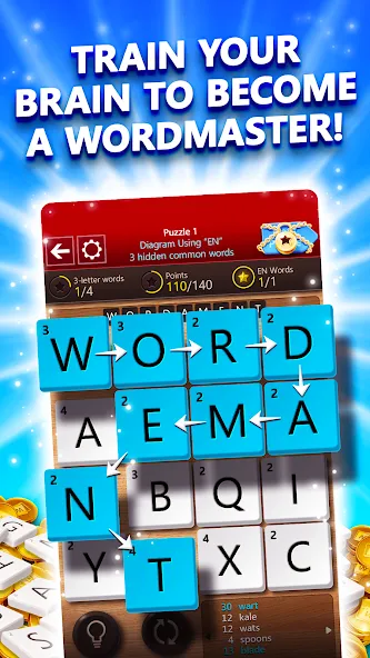 Wordament® by Microsoft (Майкрософт Вордамент) [МОД: Много денег, Монет и Все открыто] Screenshot 1
