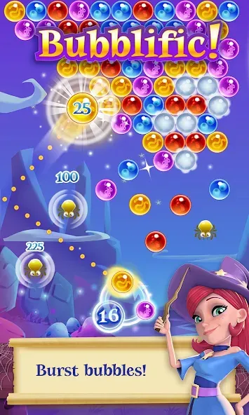 Bubble Witch 2 Saga (Бабл Витч 2 Сага) [МОД: Много денег, Монет и Все открыто] Screenshot 1