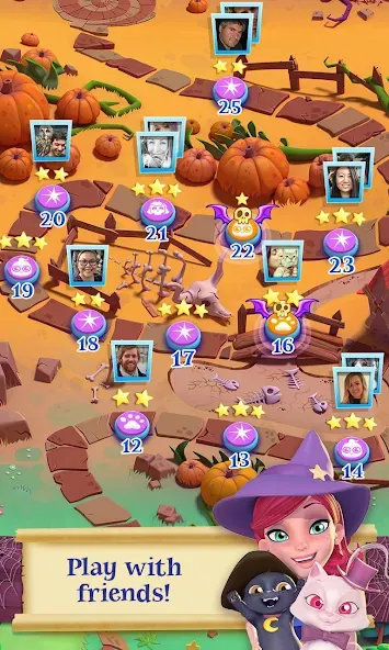 Bubble Witch 2 Saga (Бабл Витч 2 Сага) [МОД: Много денег, Монет и Все открыто] Screenshot 4
