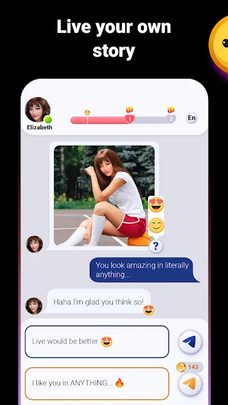 Love Stories: Dating game (Лав Сториз) [МОД: Много монет, Открытые уровни и Мега MOD] Screenshot 1