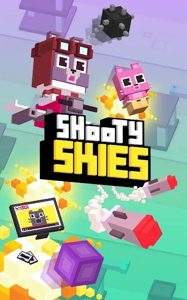 Shooty Skies (Шутый Скаиес) [МОД: Бесконечные деньги, Монеты и Мега MOD] Screenshot 1