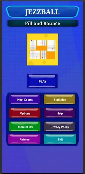 JezzBall: Fill and Bounce (ДжеззБолл Реллена и Ребота) [MOD: Все разблокировано] - Скриншот 1