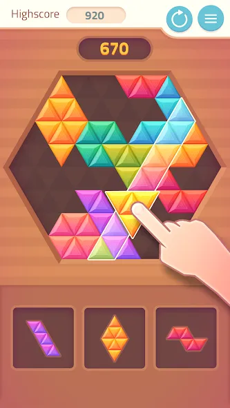 Triangles & Blocks (Полиблок) [МОД: Деньги, Монеты и Меню MOD] Screenshot 2