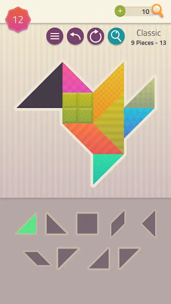 Polygrams - Tangram Puzzles (Полиграммы) [МОД: Все открыто, Дополнительные деньги и Меню MOD] Screenshot 2