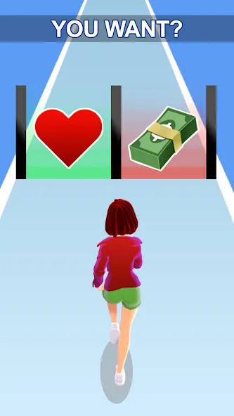 Girl Run 3D - Fun Running Game (девушка бежит) [МОД: Бесконечные деньги, Монеты и Мега MOD] Screenshot 1