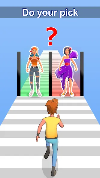 Girl Run 3D - Fun Running Game (девушка бежит) [МОД: Бесконечные деньги, Монеты и Мега MOD] Screenshot 3