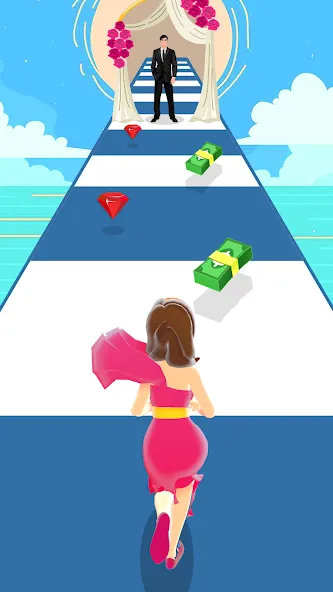 Girl Run 3D - Fun Running Game (девушка бежит) [МОД: Бесконечные деньги, Монеты и Мега MOD] Screenshot 4