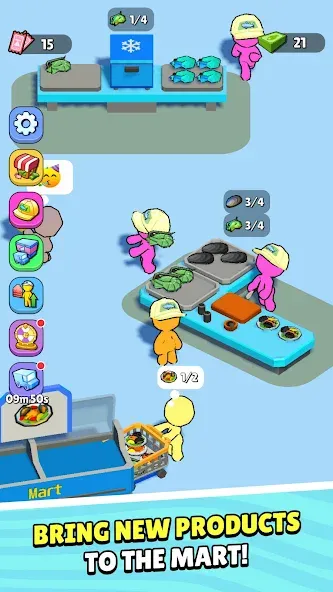 My Fish Mart: Idle Tycoon Game (Мой рыбный магазин) [МОД: Бесконечные деньги, Монеты и Мега MOD] Screenshot 5
