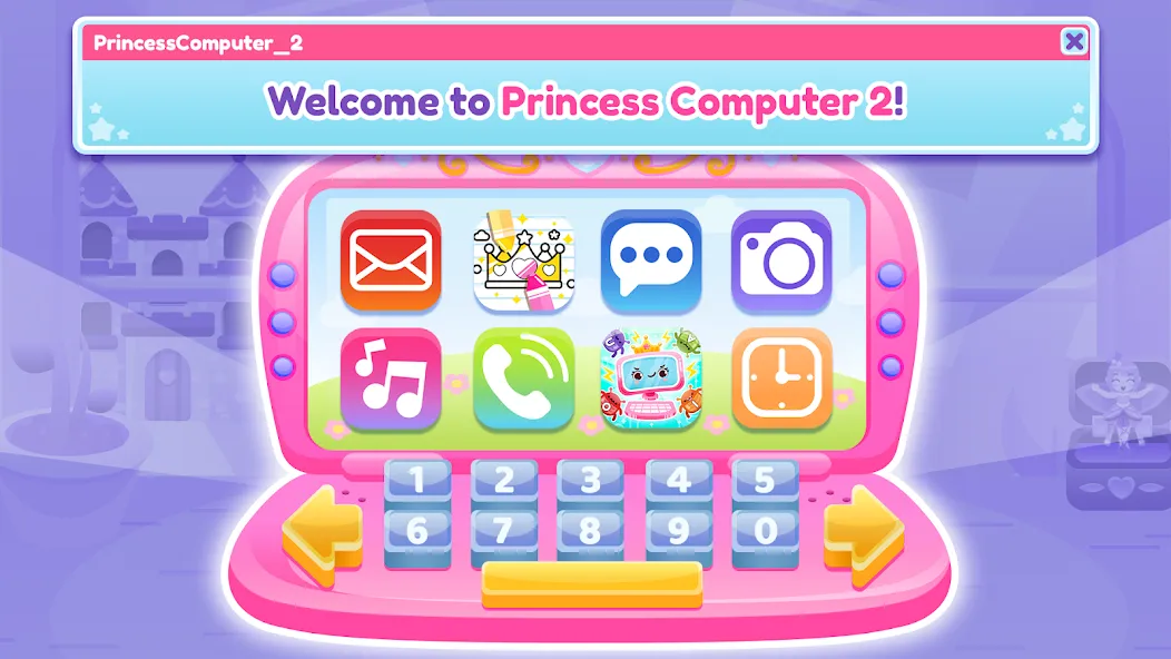 Princess Computer 2 Girl Games [МОД: Бесконечные деньги, Монеты и Мега MOD] Screenshot 1