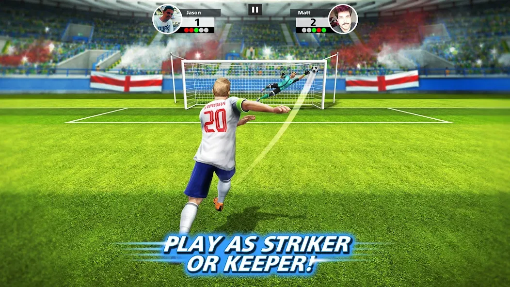Football Strike: Online Soccer (Футбольный забастовка) [МОД: Много денег, Монет и Все открыто] Screenshot 1