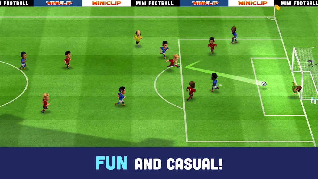 Mini Football - Mobile Soccer (Мини Футбол) [МОД: Деньги, Монеты и Меню MOD] Screenshot 2