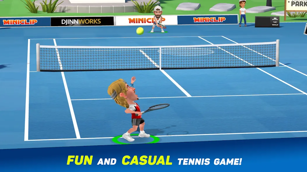 Mini Tennis: Perfect Smash (Мини Теннис) [МОД: Много монет, Открытые уровни и Мега MOD] Screenshot 1