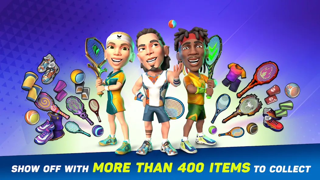 Mini Tennis: Perfect Smash (Мини Теннис) [МОД: Много монет, Открытые уровни и Мега MOD] Screenshot 5