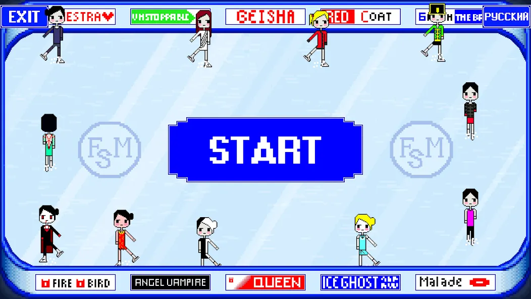 Figure Skating Mini [МОД: Все открыто, Дополнительные деньги и Меню MOD] Screenshot 1