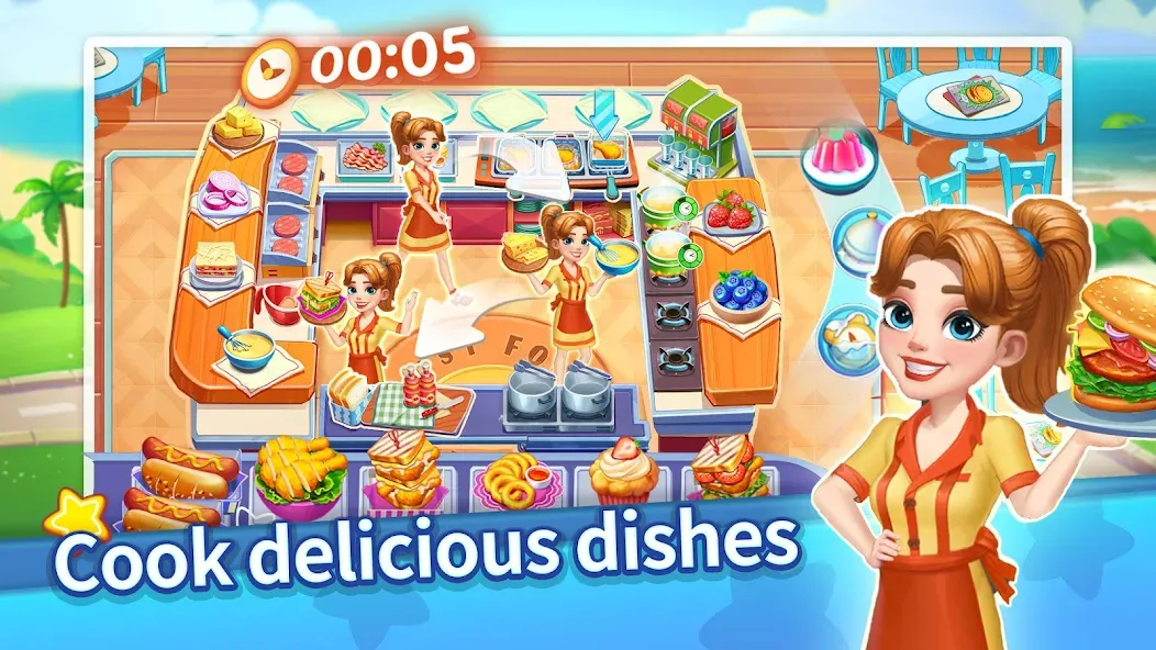 Cooking Master Adventure Games (Кукинг Мастер) [МОД: Меню, Бесконечные монеты и Открытые уровни] Screenshot 1