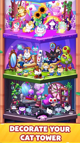 Cat Game - The Cats Collector! [МОД: Все открыто, Дополнительные деньги и Меню MOD] Screenshot 5