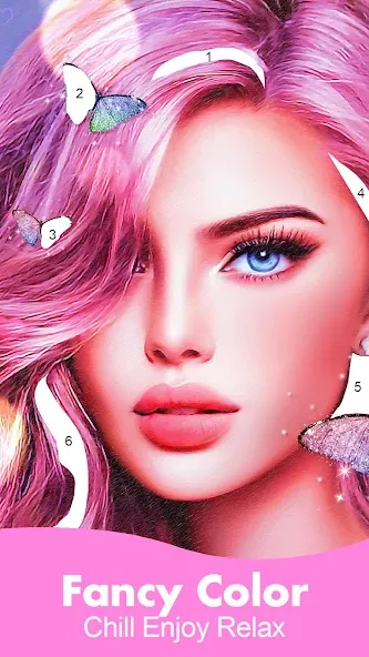 Fancy Color - Paint By Number (Фэнси Колор) [МОД: Бесконечные деньги, Монеты и Мега MOD] Screenshot 1