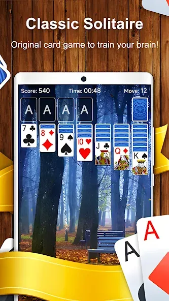 Solitaire Card Game (Солитер карточная игра) [МОД: Все открыто, Дополнительные деньги и Меню MOD] Screenshot 2