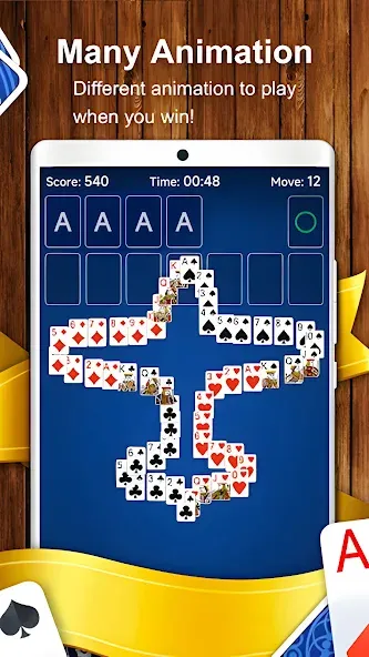 Solitaire Card Game (Солитер карточная игра) [МОД: Все открыто, Дополнительные деньги и Меню MOD] Screenshot 5