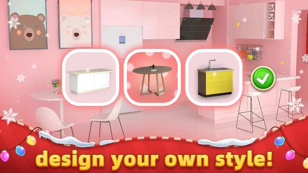 Dream Home - House Design [МОД: Все открыто, Дополнительные деньги и Меню MOD] Screenshot 2