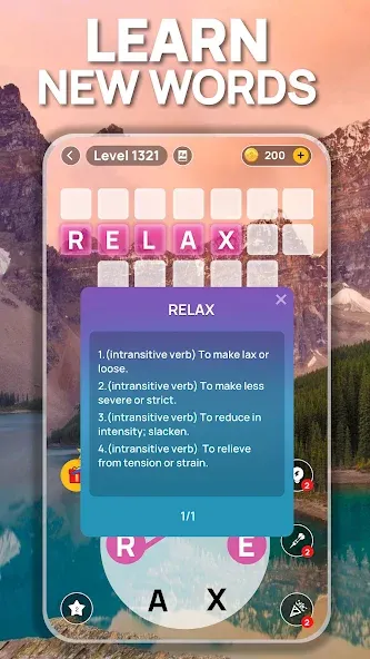Word Scenery: Crossword (Ворд Трип) [МОД: Меню, Бесконечные монеты и Открытые уровни] Screenshot 3