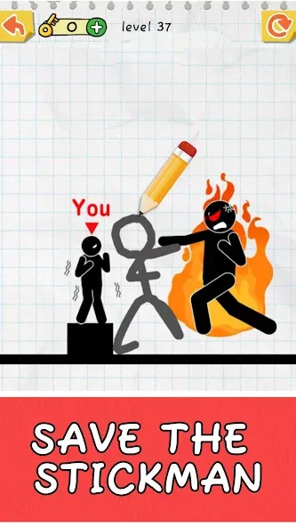 Draw 2 Save: Stickman Puzzle (Дроу 2 Сэйв) [МОД: Все открыто, Дополнительные деньги и Меню MOD] Screenshot 2